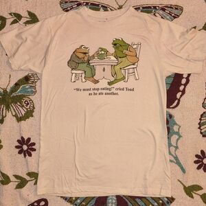 Cream Frog and Toad Graphic T-Shirt